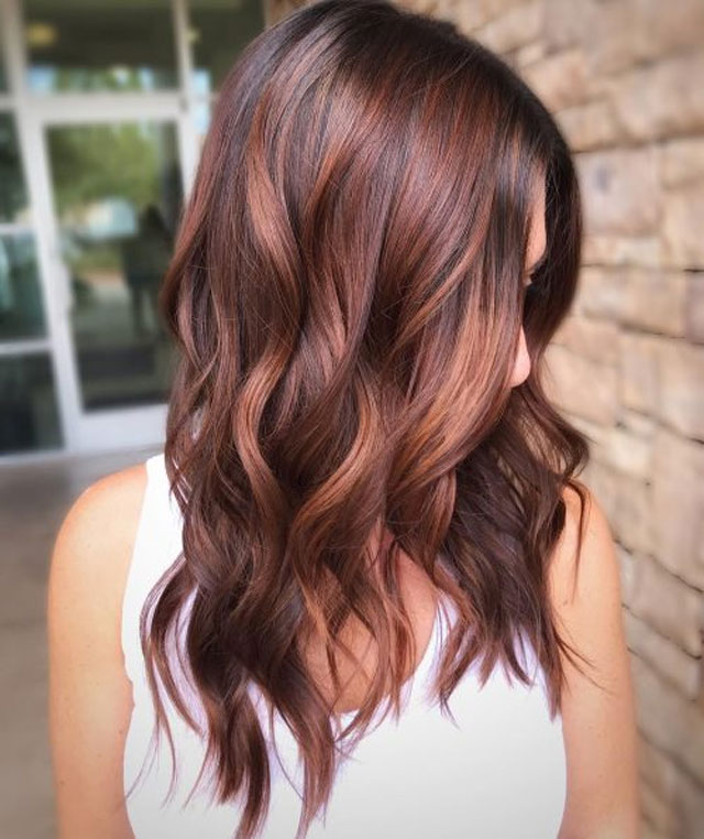 Red and Brown Balayage